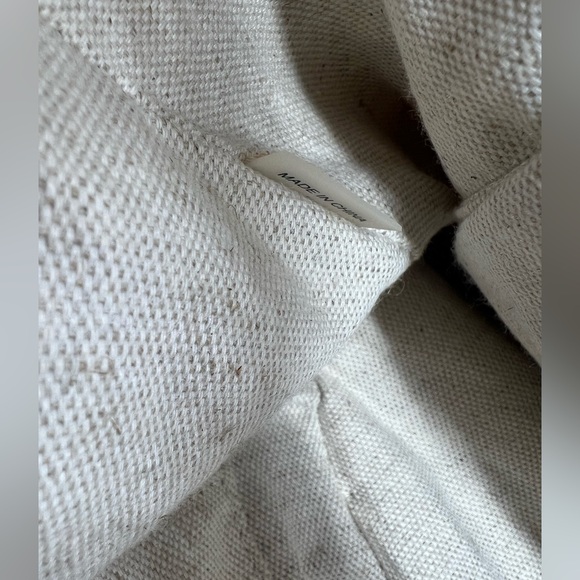 MICHAEL KORS Santorini Woven Raffia Gold Leather Tote Beach Shoulder Bag - Picture 16 of 16